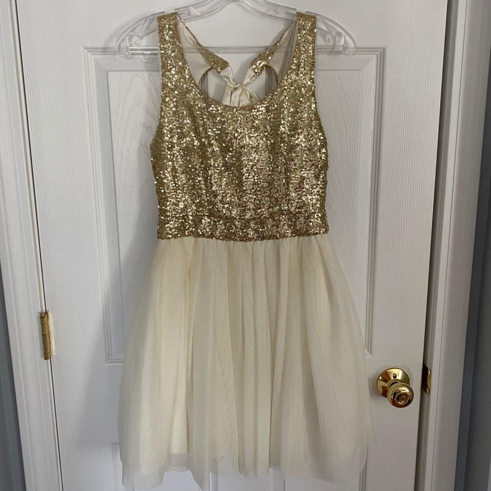 Gold Sequin Dress